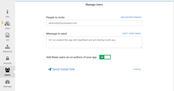 Manage users