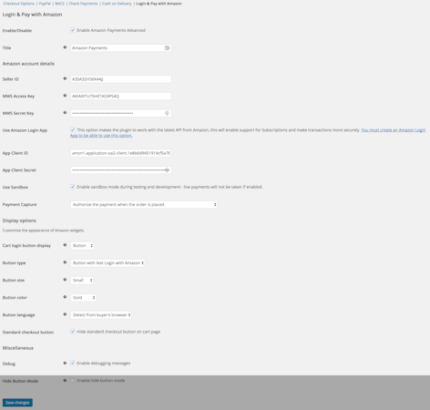 Amazon Pay integration