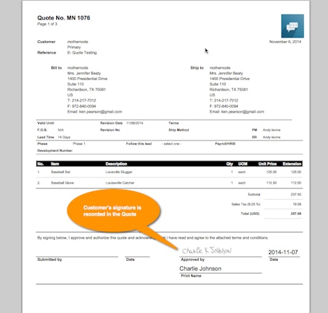 Approvals
