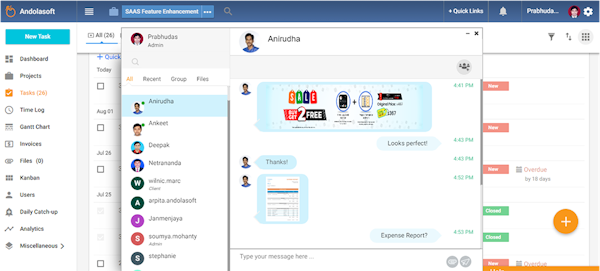 Instant messenger feature