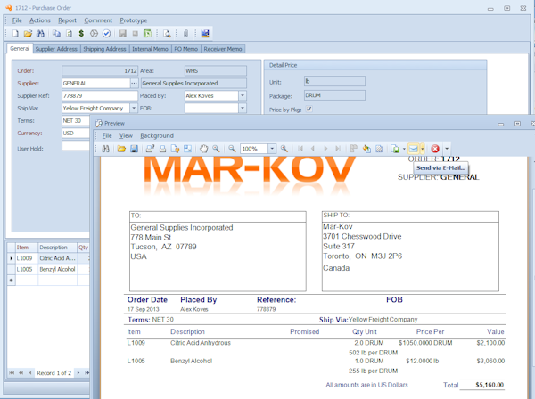 Purchase order