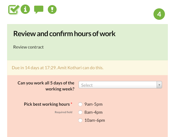 Create review workflow