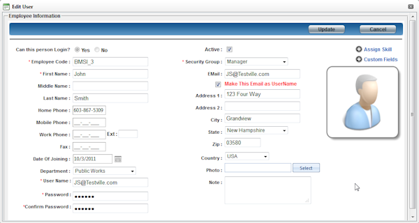 Employee tracking