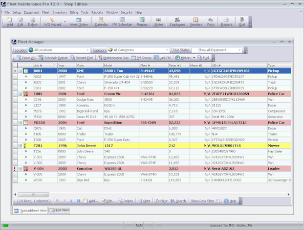 Fleet manager