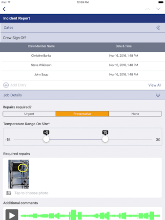 Incident reporting