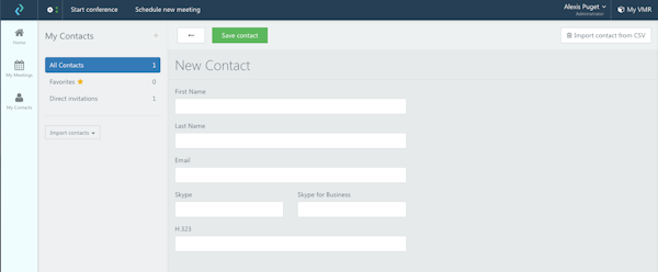 Add a new contact