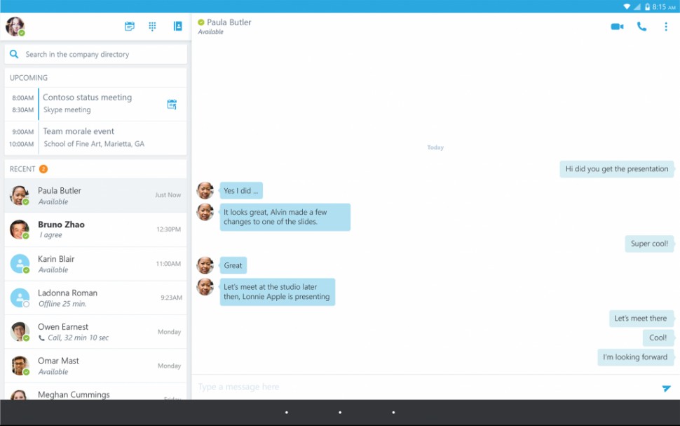 skype for business save conversations