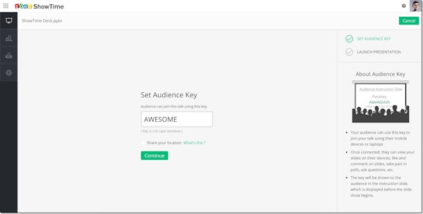 Set audience keys
