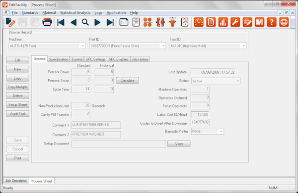 Client process sheet