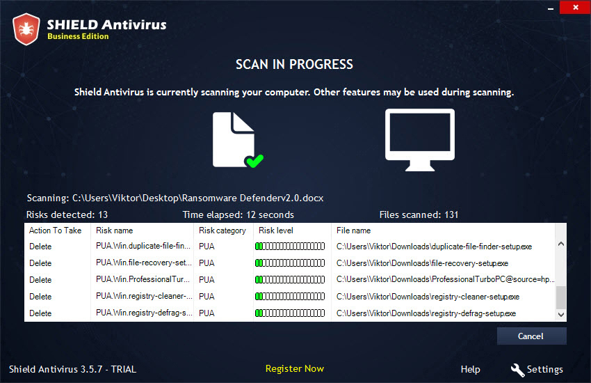 Shield Antivirus Pro 5.2.4 instaling
