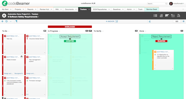 Project trackers