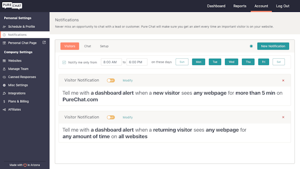 Customize notifications