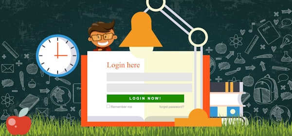 Login screen