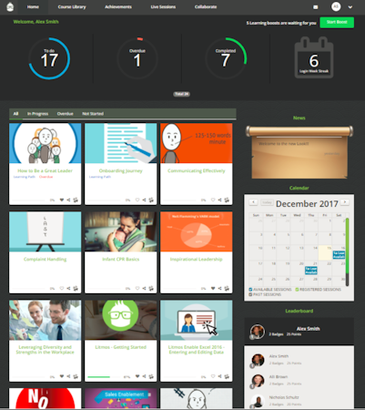 Learner home page 2