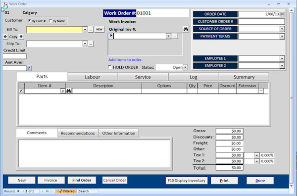 Work order