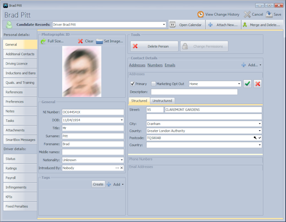 Employee profile