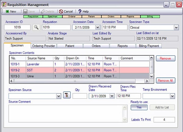 Requisition management