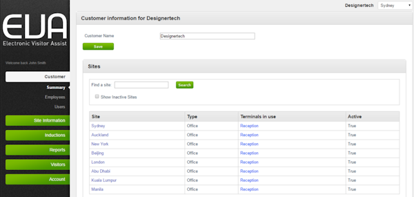 Customer information
