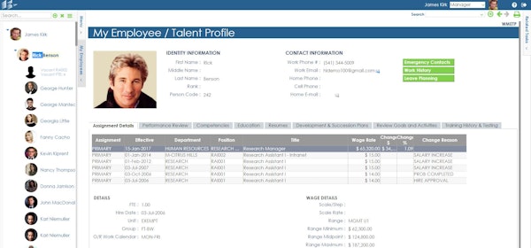 Employee profile
