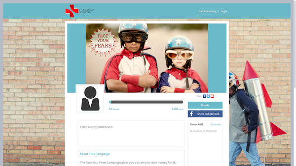 Example campaign page
