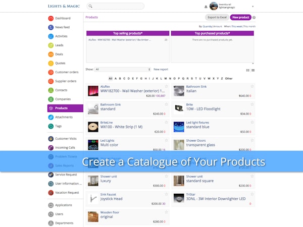 Products banner