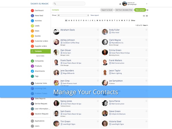 Contacts banner