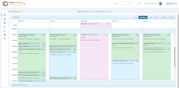 Time schedule