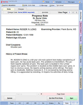 Progress notes