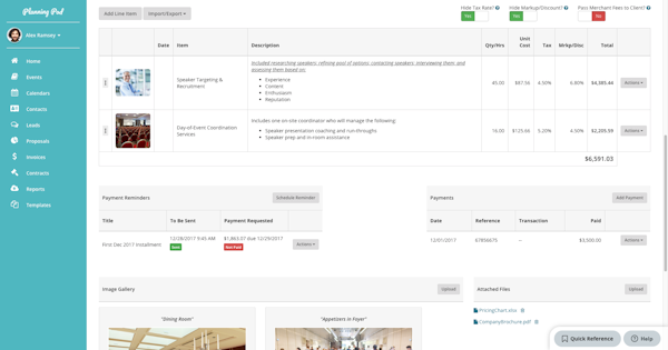 Invoicing and payments