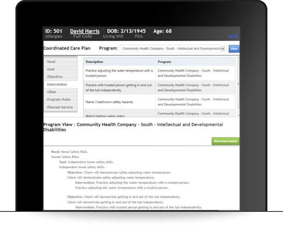 Dedicated patient care plans