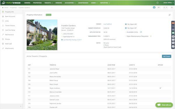 Property management software free