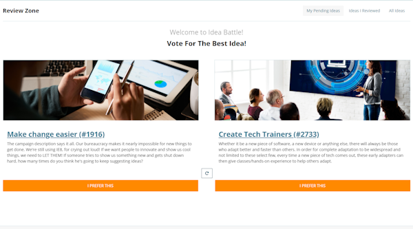Idea voting