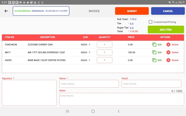 Averiware Bill of Materials