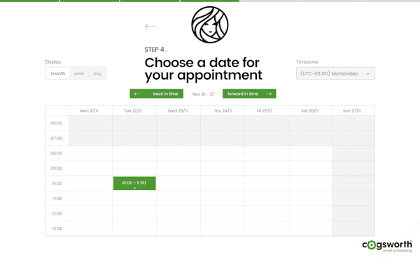 Choose appointment date