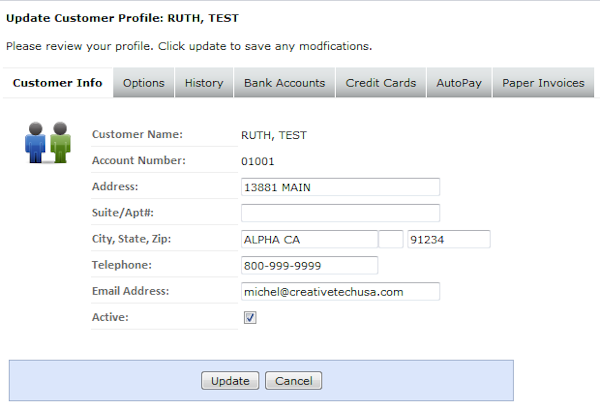 Customer profile