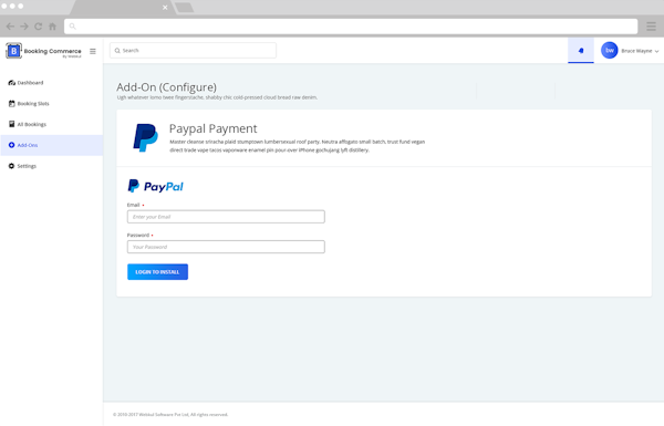 Paypal integration
