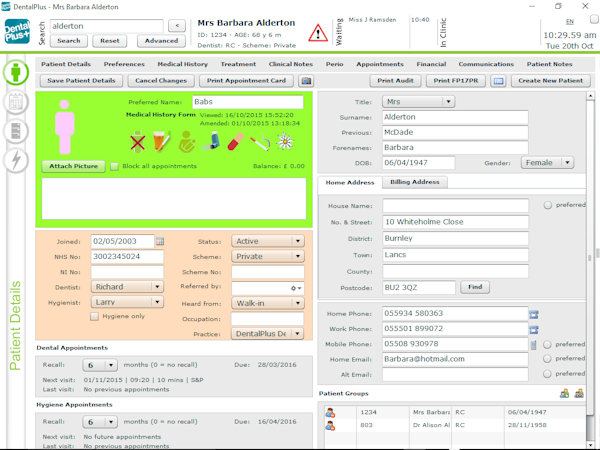 Access patient details