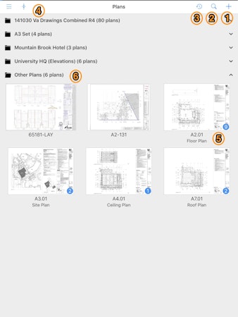 Fieldwire plans tab