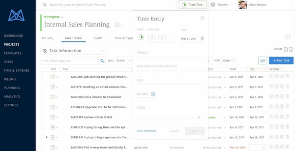 Time tracking