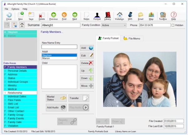 View family file