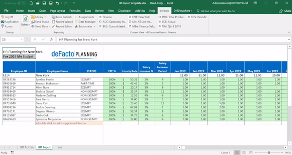 HR planning