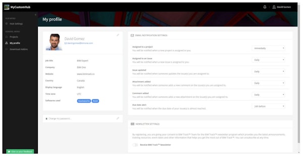 Profile creation and management