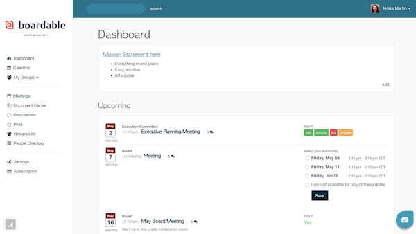 Dashboard