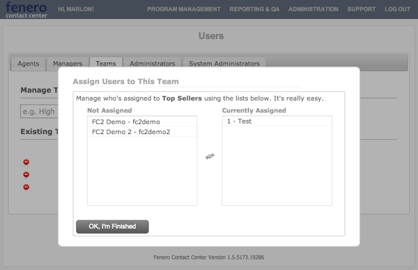 Assign users