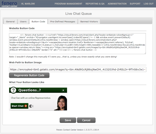 Live chat