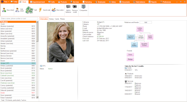 Client information