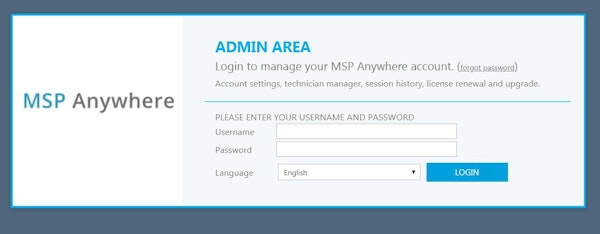 Admin login