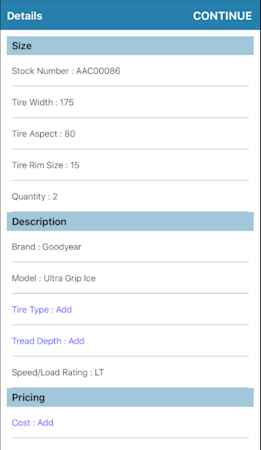 Input details