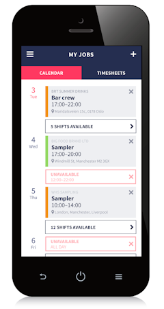 Available shifts