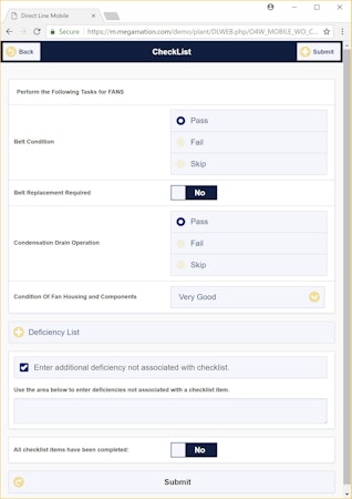 Mobile checklist